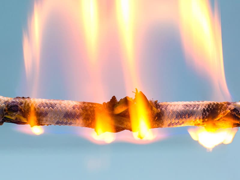 Combustion Performance Testing of Wires and Cables