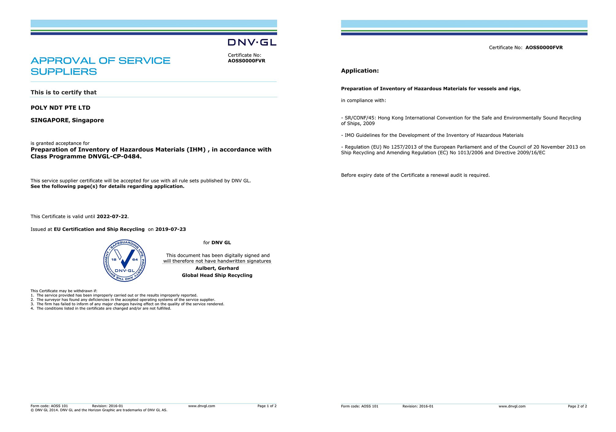 DNVGL-IHM-POLY