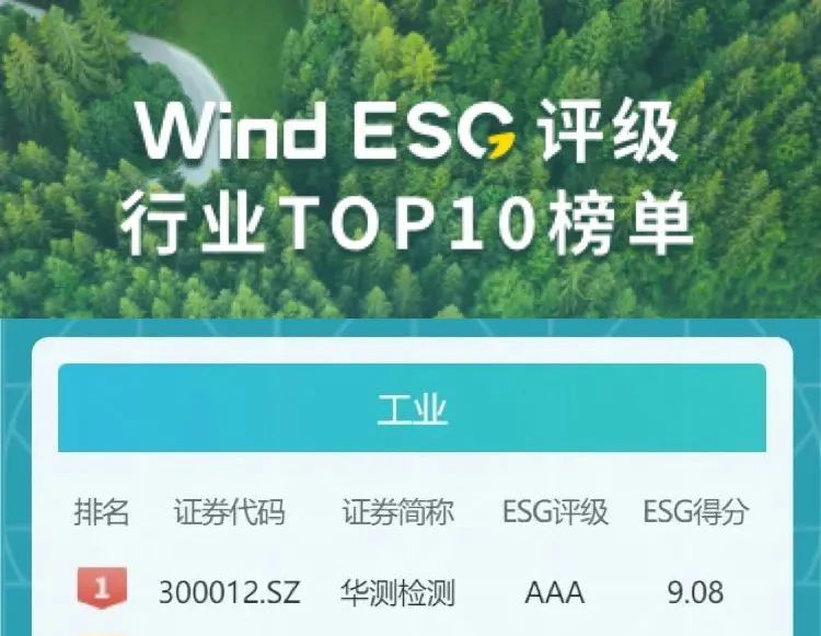 CTI ranked first again in ESG rating by Wind Industrial Field
