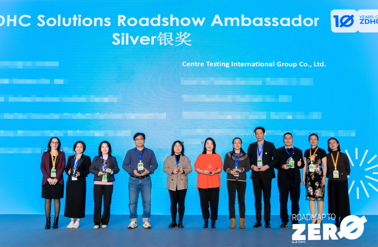 CTI Wins ZDHC Solutions Roadshow Ambassador Award!
