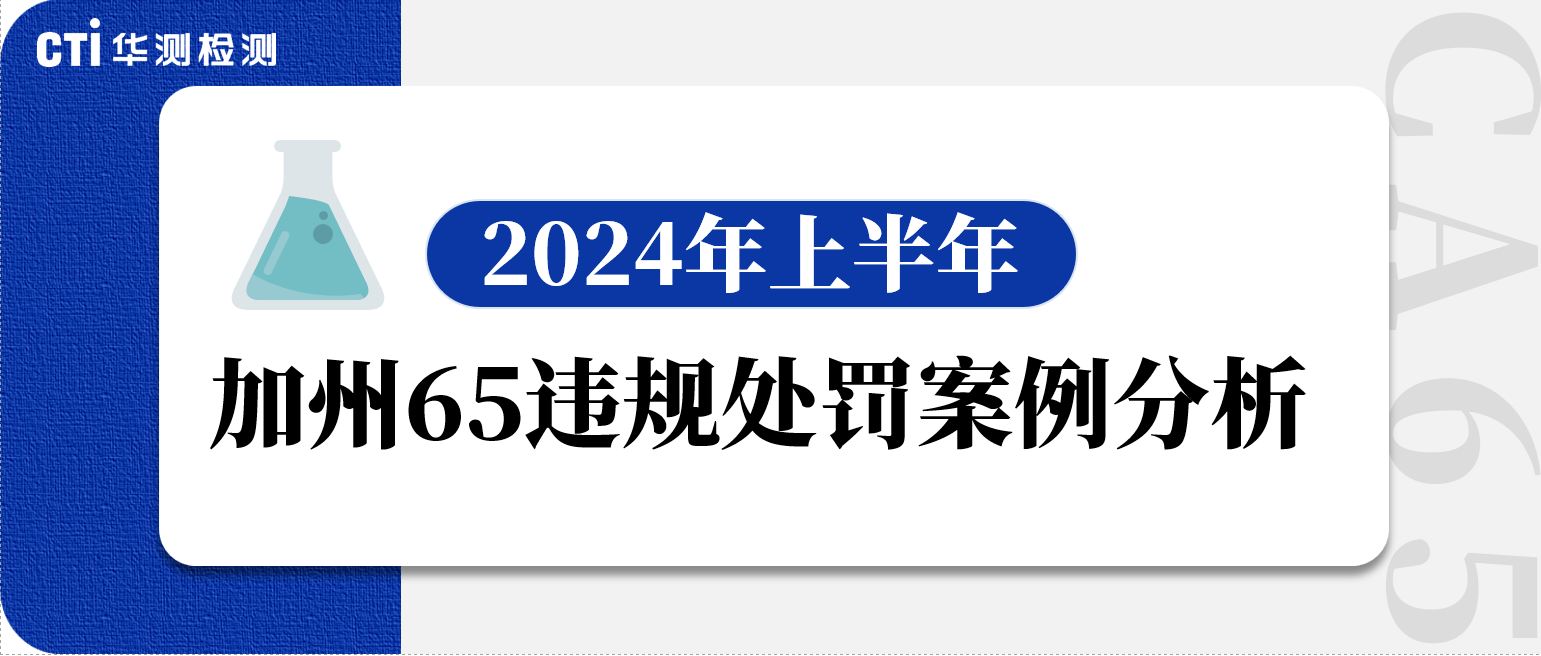 2024年上半年加州65违规处罚案例分析