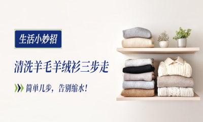 羊毛羊绒衫缩水？掌握这些技巧，告别“洗一次废一件”！
